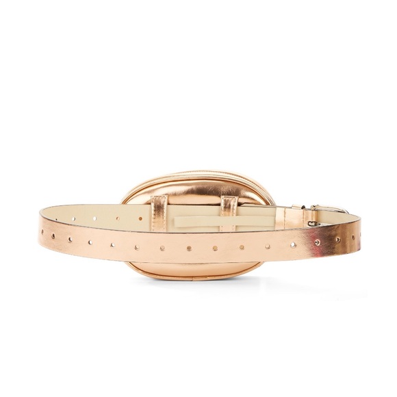 Rose Gold Quilted Fanny Pack Belt Bag - Picture 3 of 6